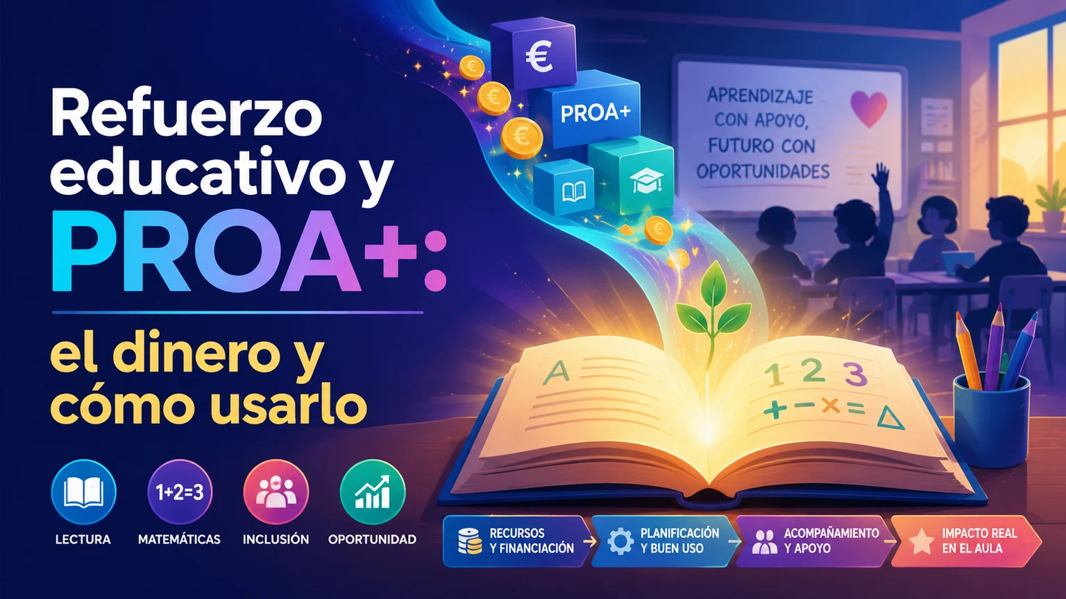 Refuerzo educativo y PROA+: el dinero y cómo usarlo